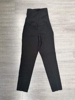 Maternity High-Waist Black Pants